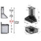 ZLINE 36 in. Wooden Wall Mount Range Hood in Antigua and Hamilton Includes Remote Motor