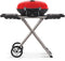 NAPOLEON BBQ TQ285XRD1A TravelQ 285X with Scissor Cart and Griddle , Red , Propane