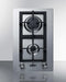 SUMMIT GCJ2SS 12 Wide 2-burner Gas Cooktop In Stainless Steel
