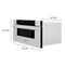 ZLINE KITCHEN AND BATH MWD30 ZLINE 30 in. 1.2 cu. ft. Built-In Microwave Drawer with Color Options (MWD-30) [Color: Stainless Steel]