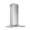 BROAN BWS2304SS Broan(R) 30-Inch Convertible Wall-Mount Low Profile Pyramidal Chimney Range Hood, 450 MAX CFM, Stainless Steel