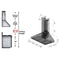ZLINE 30 in. Wall Mount Range Hood in Stainless Steel with Crown Molding KL3CRN30