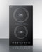 SUMMIT SINC2220 Built-in Induction Cooktop With Two Zones, 3100 Watts, 220 Volts, and Black Ceran Smooth-top Finish