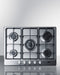 SUMMIT GC527SS 27" Wide 5-burner Gas Cooktop